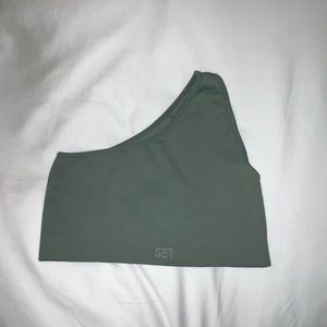 set active 1 shoulder sports bra